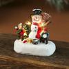 Resin Christmas Street Lamp Ornament Santa Claus Design Christmas Decor  for Home Decoration