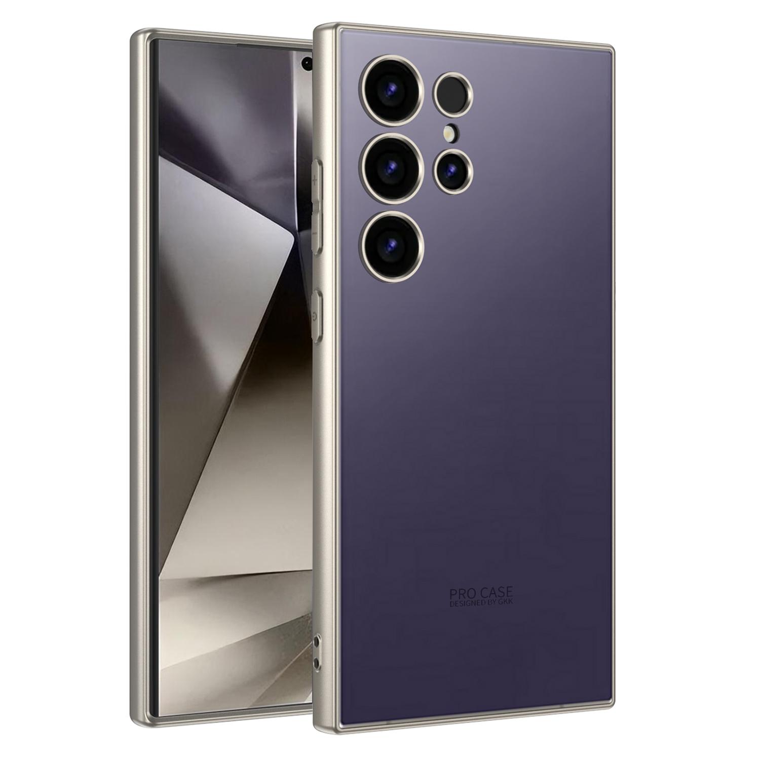 

GKK Чехол для Samsung Galaxy S24 Ultra с матовым покрытием AG, приятным на ощупь, из твердого ПК, защита для телефона Purple
