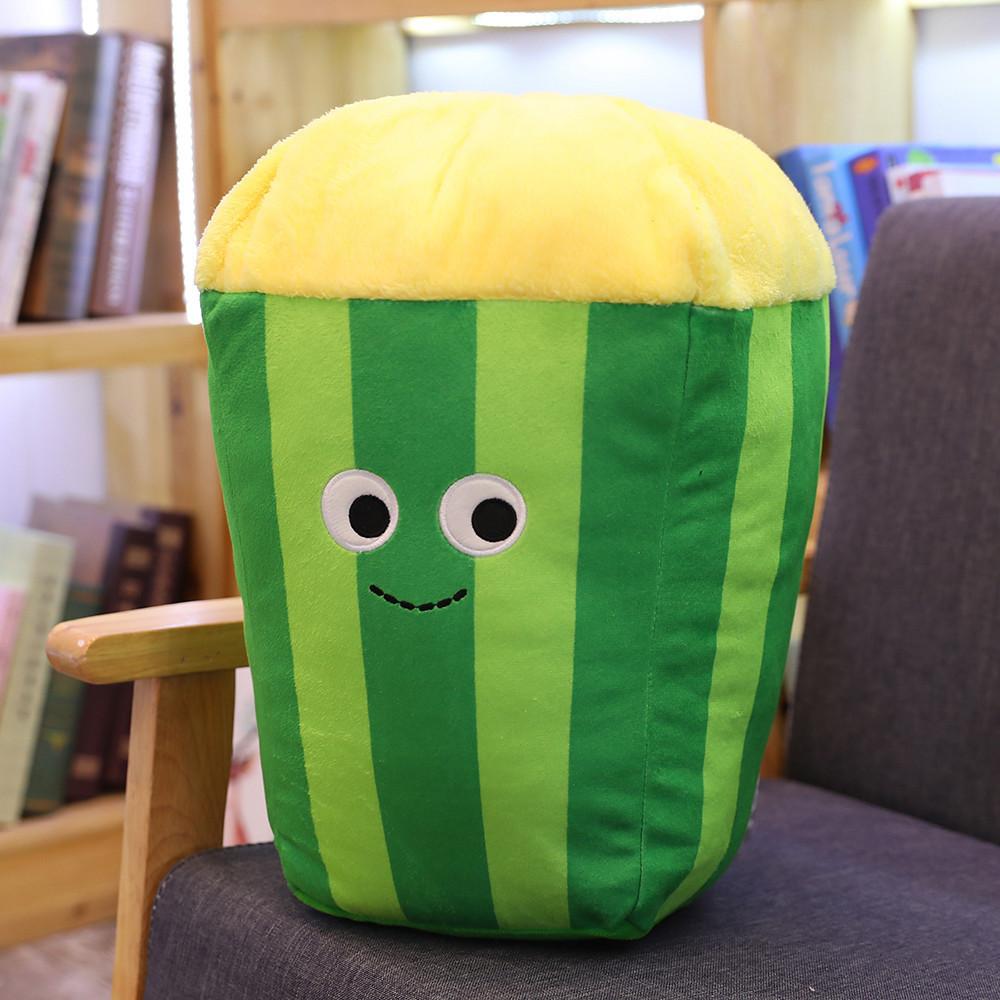 Adorable Plush Hamburger Hot Dog Popcorn Fries Ice Cream Teddy Bear Cushion Toy