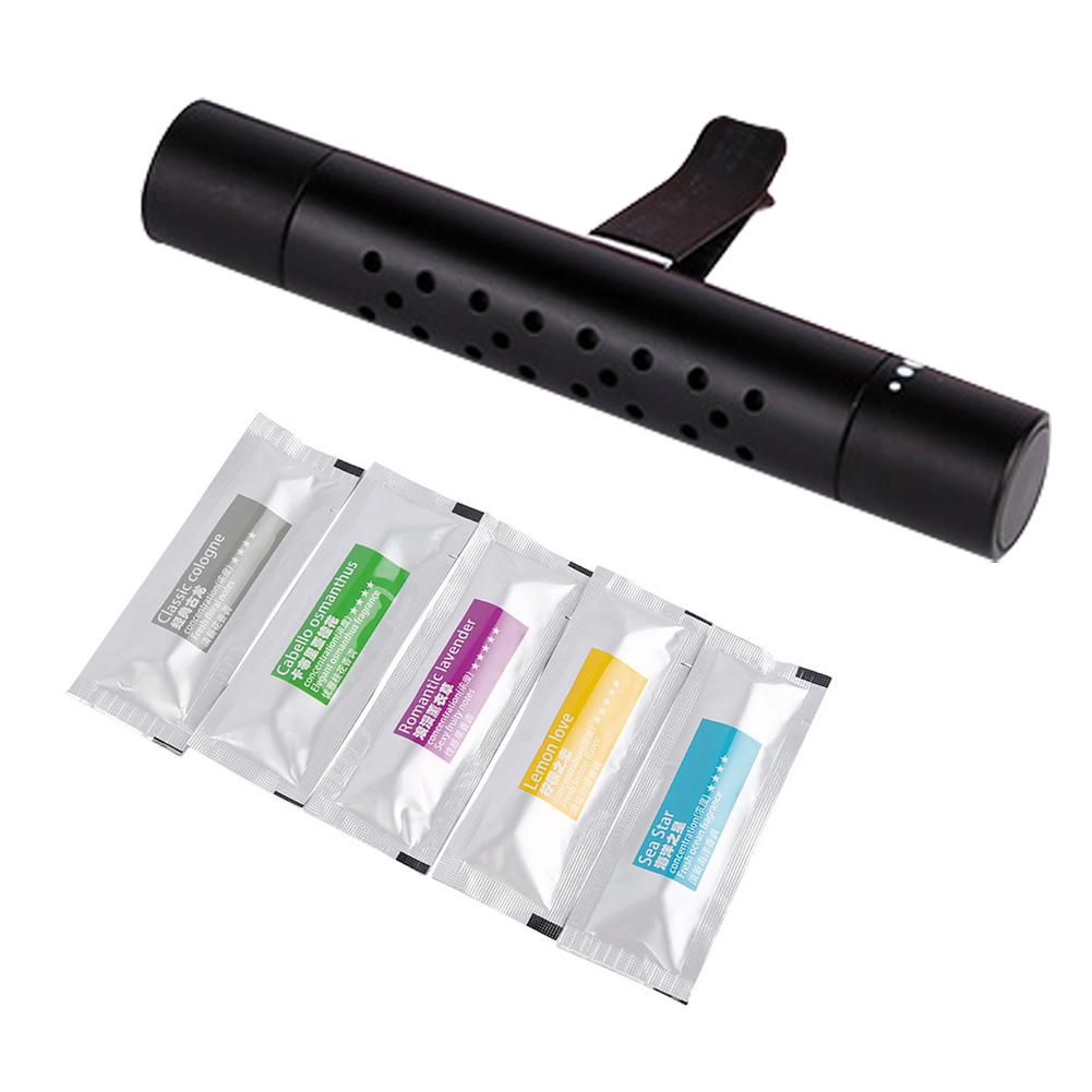 

Автомобильный аромаклипса Ароматизатор для воздуха в автомобиль Аромадиффузор с твердым ароматом Освежитель воздуха Запах чёрный