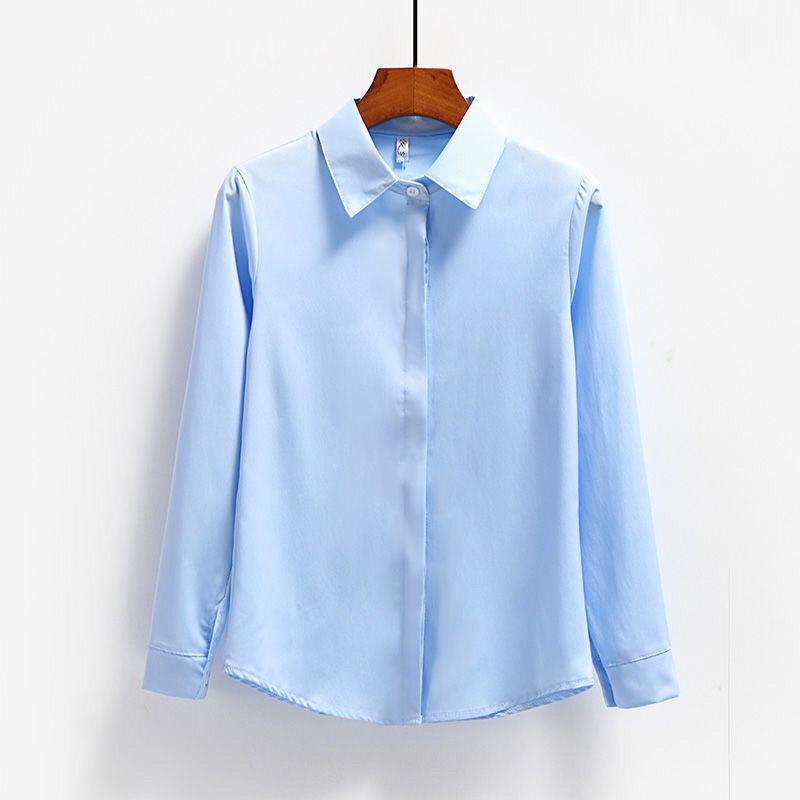 

Women s Thickened Fleece Long-Sleeve White Shirt - Slim Fit Korean Style Workwear for Autumn & Winter S for under 85 jin