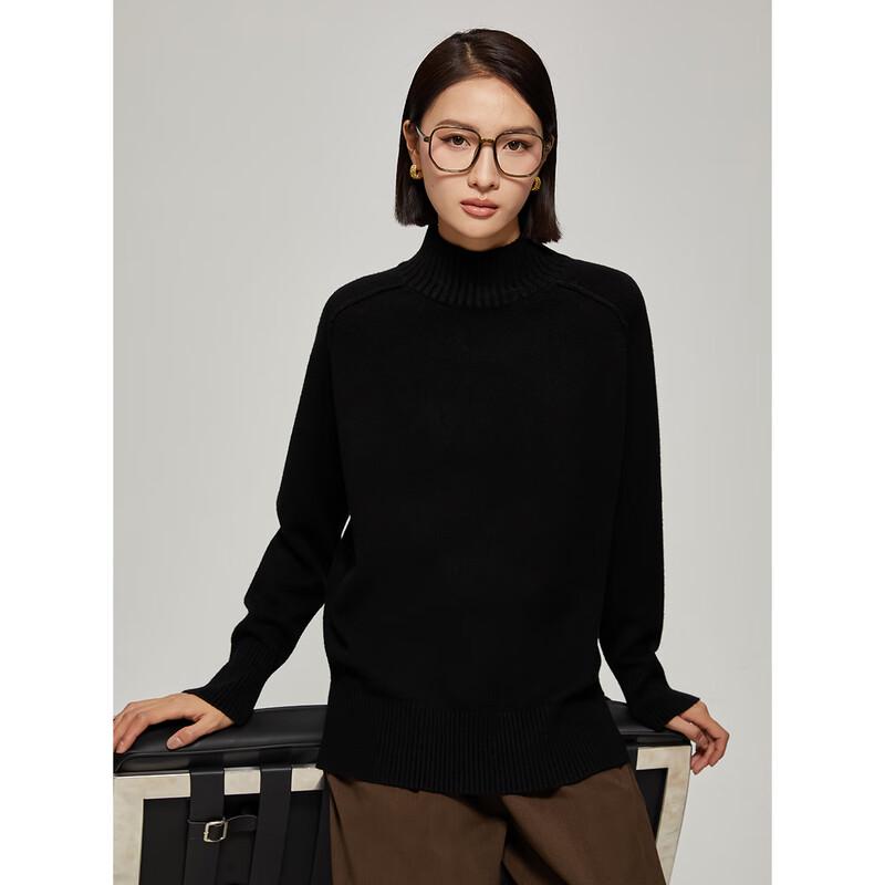 

Women s High-Neck Knit Pullover Sweater F