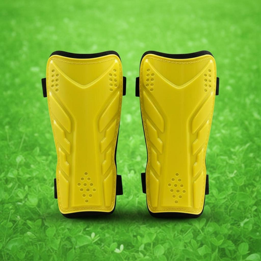 Set of Children's Shin Guards, Football Protectors, Leg Pads with Hard Shell And EVA Cushioning,
