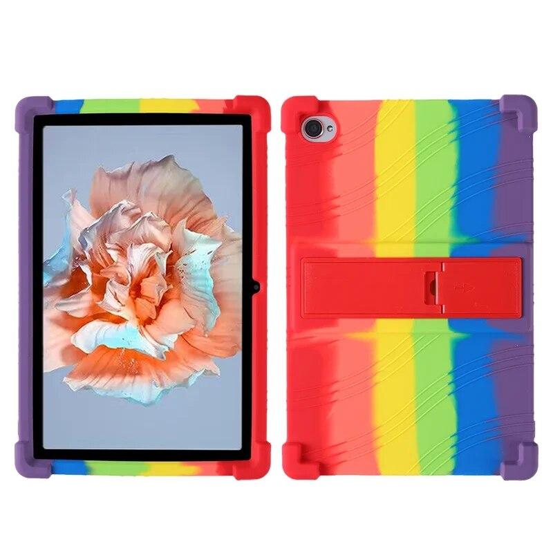 4 Thicken Cornors Soft Silicon Cover with Kickstand For Blackview Tab 15 Pro Case 10.5" Tablet PC Shockproof Protector Funda