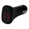 USB Car Charger - StarTech.Com - 2 Ports - 24 W - Black - Smart IC
