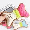 Plush Squeaky Bone Chew Toy for Dogs Small Medium Breed Puppy Aggressive Chewer Pet Playing Teeth Cleaning