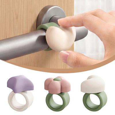 Silicone Door Stopper Cartoon Doorknob Bumper Pad for Bedroom Decoration