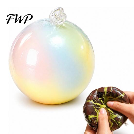 Adults Relaxation Toy Wax Cracking Ball Squeeze Toy, Crispy Chocolate Stress Relief Portable Slow Rising Fidget with Crackable Texture, Party