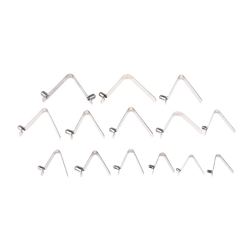 10 Bucăți Blocare V Snapshot Placă Paletă Caiac Stâlp Cort Buton Simplu/Dublu Clips cu Arc de Poziționare Flocat 3-5Mm