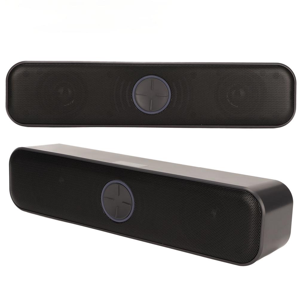 Computer Speaker USB Powered Stereo 2 Channel Plug and Play RGB Computer Speaker Black