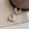 Kpop Sweet Minimalist Love Heart Drop Earrings for Women Wed Korean Fashion Elegant Earrings Aesthetic Piercing Ear Jewelry New