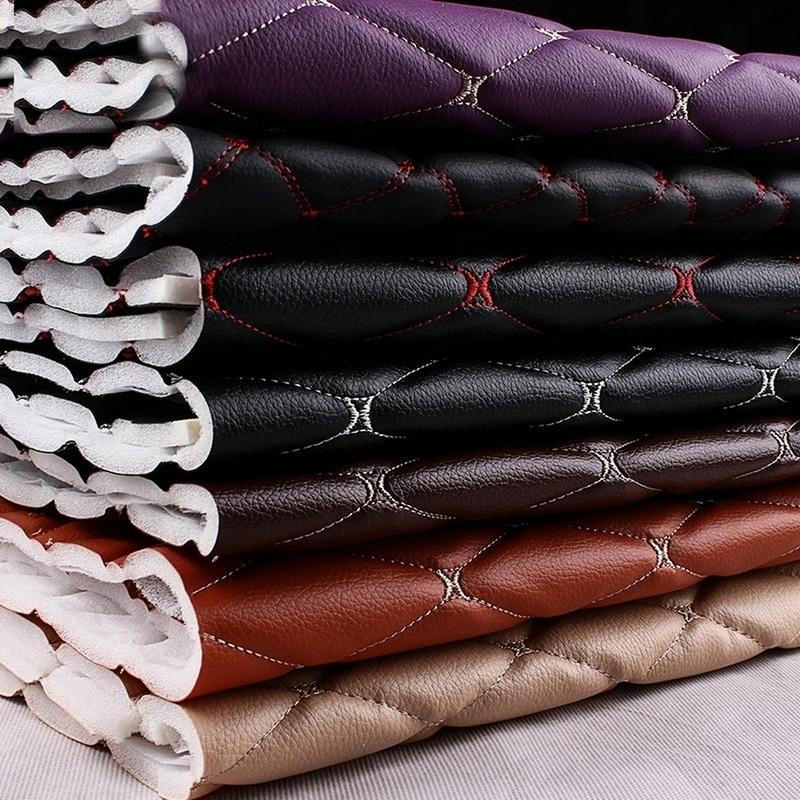 1Piece Leather Fabric PVC Leather DIY Material For Bags Car Foot Pad Automotive Interior Home Decoration Size 1X1.55M