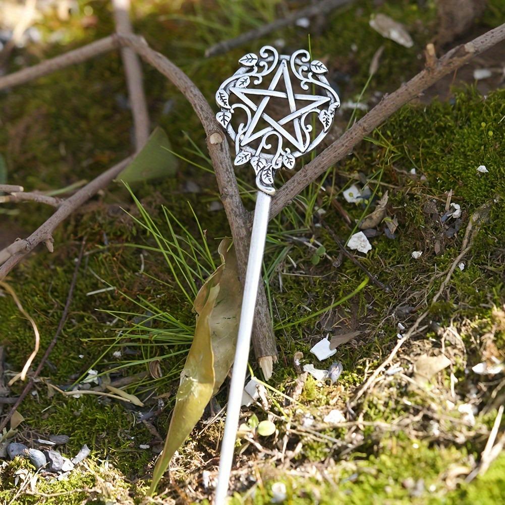 Punk Style Niche Personality Pentagonal Star Leaf Shaped Female Plate Retro Hairpin High-end Feel Banquet Party Fashion Headwear