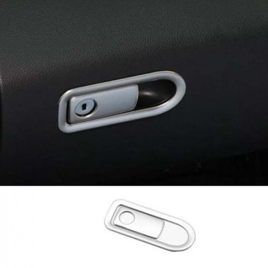 Silver Steel For Mercedes-Benz GLC Co-Pilot Storage Box 16-22 Handle Panel Trim