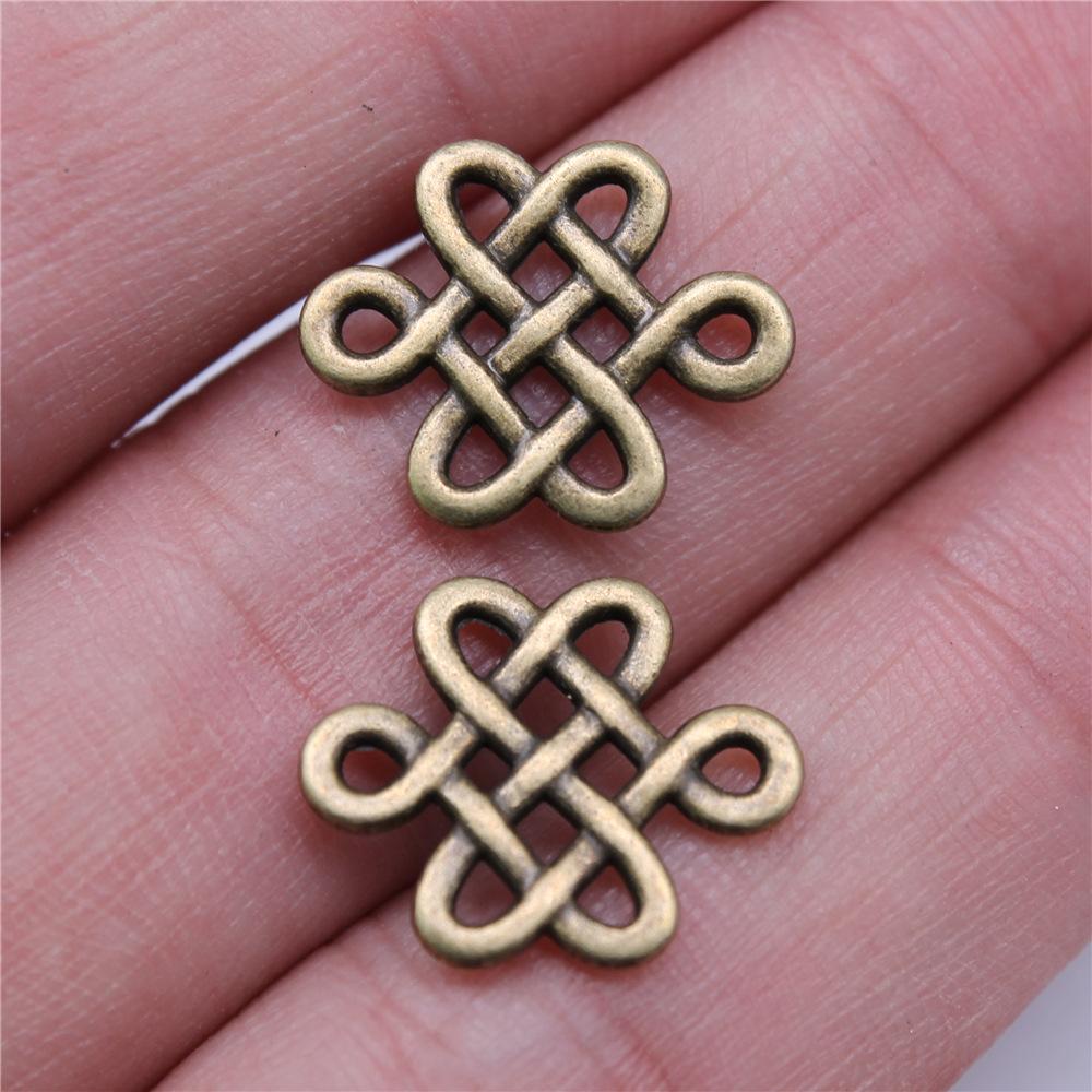 10pcs Chinese Character Ai Charms For Jewelry Making Chinese Style Knot Dragon Charms Chinese Character Love Charms
