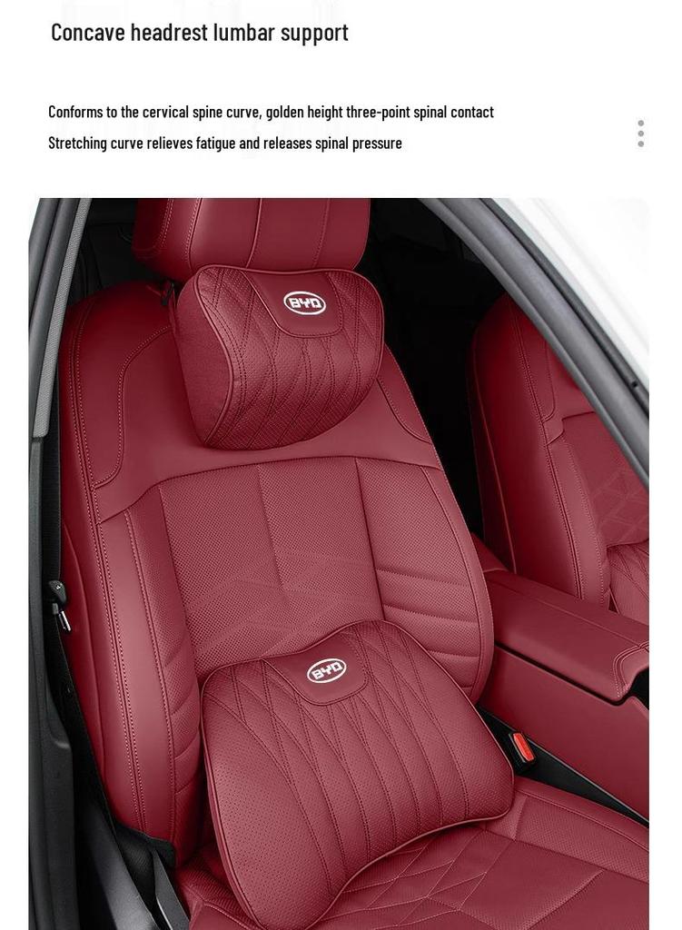 BYD Autokopfstütze Lendenwirbelstütze & Eis-Seiden-Sitzkissen für Qin, Yuan, Han, Song PLUS, dmi Tang DM & Champion Edition EV