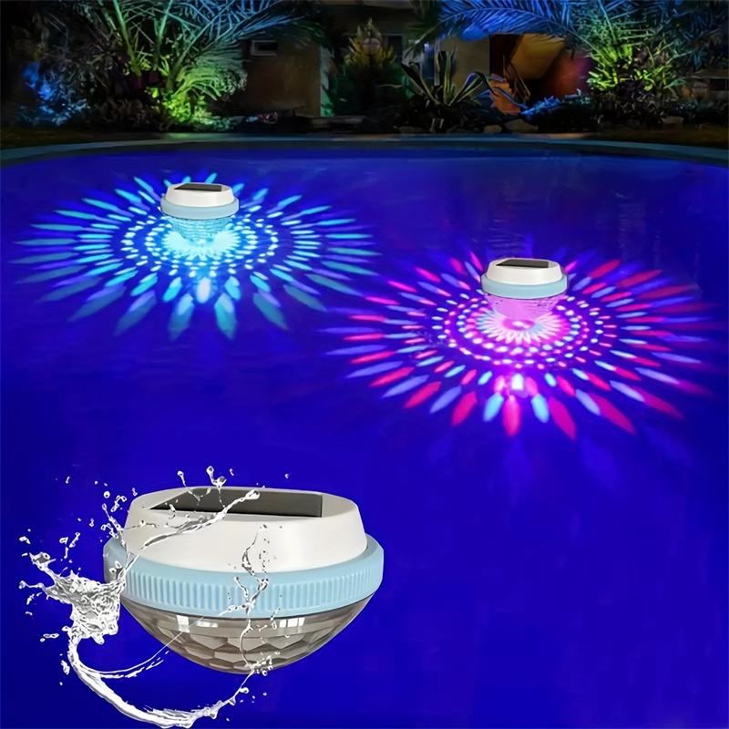 LED Solar Floating Lights Hot Spring Lights Pool Lights Pool Landscape Lights Color-Changing Pool Lights Decorative Lights Ambient Lights