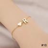Simple Fashion Love Letter Bracelet Retro Adjustable Alloy Letter Bracelet Women Hand Jewelry Accessory