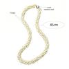 Multi-Layer Beads Women's Necklace Stainless Steel Magnetic Clasp Bohemian Necklace  Party