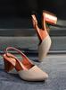 Shoetopia Damskie czółenka wsuwane Wygodne letnie obuwie dla kobiet