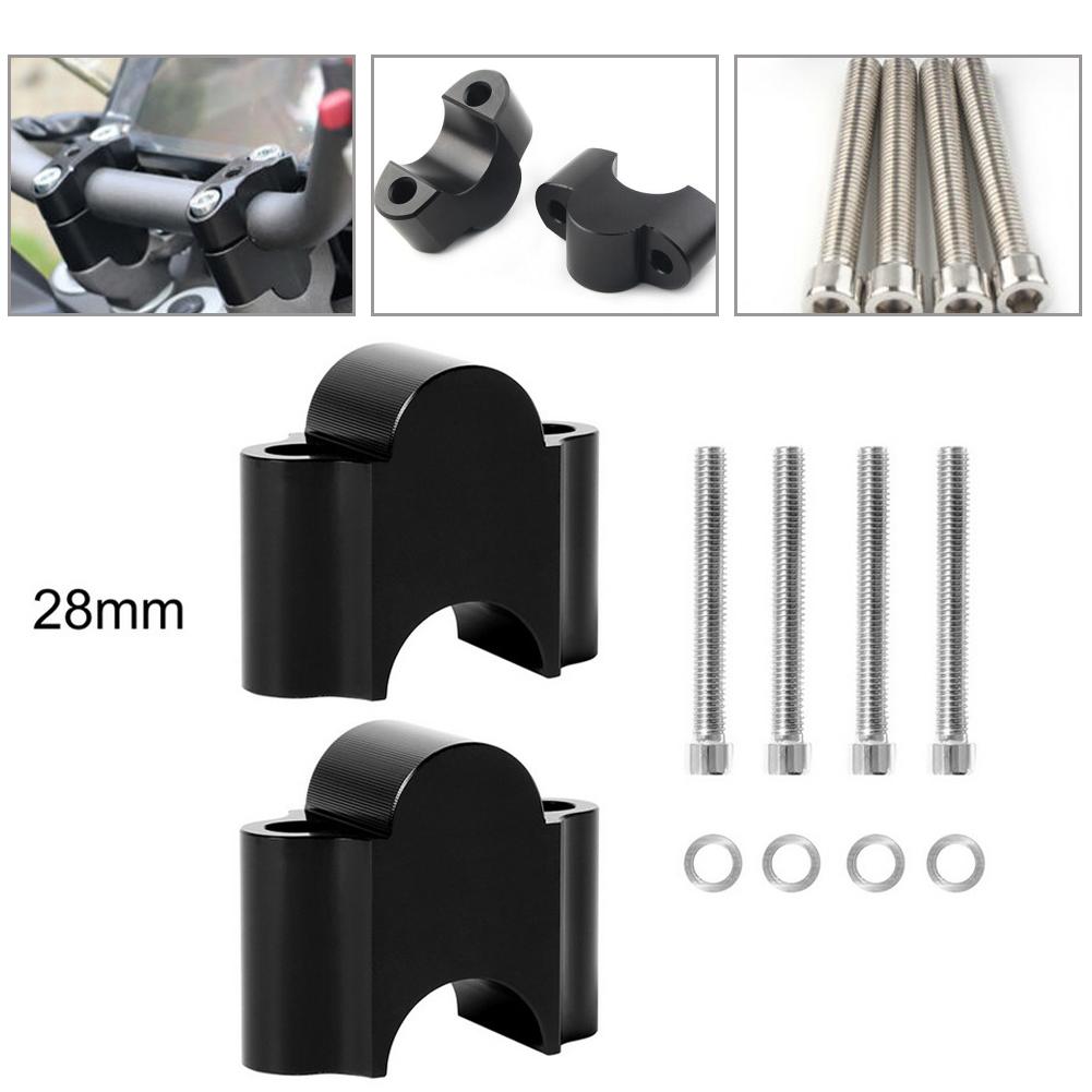 Schwarzer 28MM Lenkererhöhung Adapter Erhöhungen für KAWASAKI Z900RS Z900 2018 2020 Perfekte Passform und Funktionalität