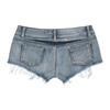 FGHJ Women Fashion Sexy Low Waist Mini Denim Shorts Pants Jeans