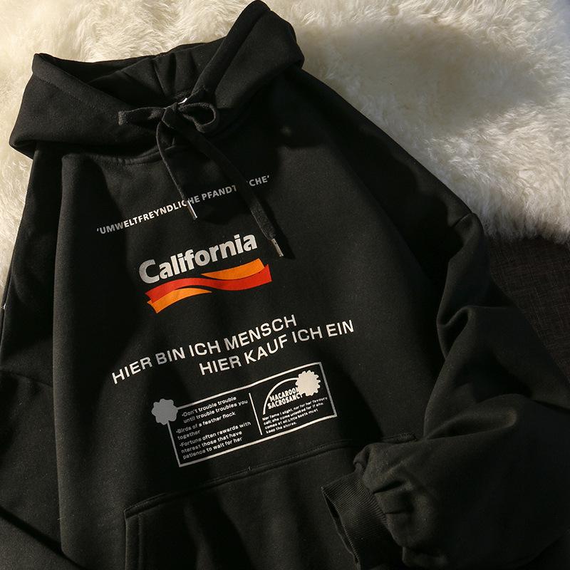 Women's Retro Oversized Fleece-Lined Hoodie - Autumn/Winter Streetwear Jacket
