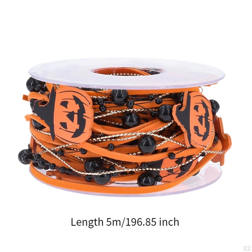 Halloween Ribbon Decorative Wrapping 5M 16.4ft Gift Box Supplies