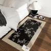 Винтажный Черный Прикроватный Коврик во Французском Стиле – Устойчивый к Грязи и Износу Ковер для Пола в Гостиной или Спальне.
