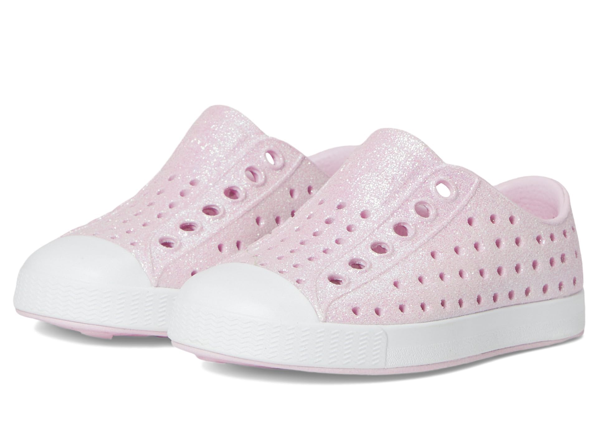 

Water Shoes Kid Jefferson Little PINK WHITE cm [Native Shoes] Bio-Bling Kid-BARELY BLING/SHELL 18.5