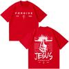 Jesus Forgive Vintage Fashion Graphic Tshirt Unisex Unisex Casual Loose Tshirts Shortsleeved Oversized Hiphop Cotton Tshirts