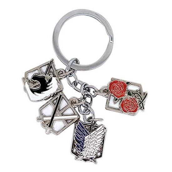 Formemory Attack on Titan merchandise Survey Corps Wings Freedom tools keychain anime keyring accessories bag pendant fashion lightweight stylish gift