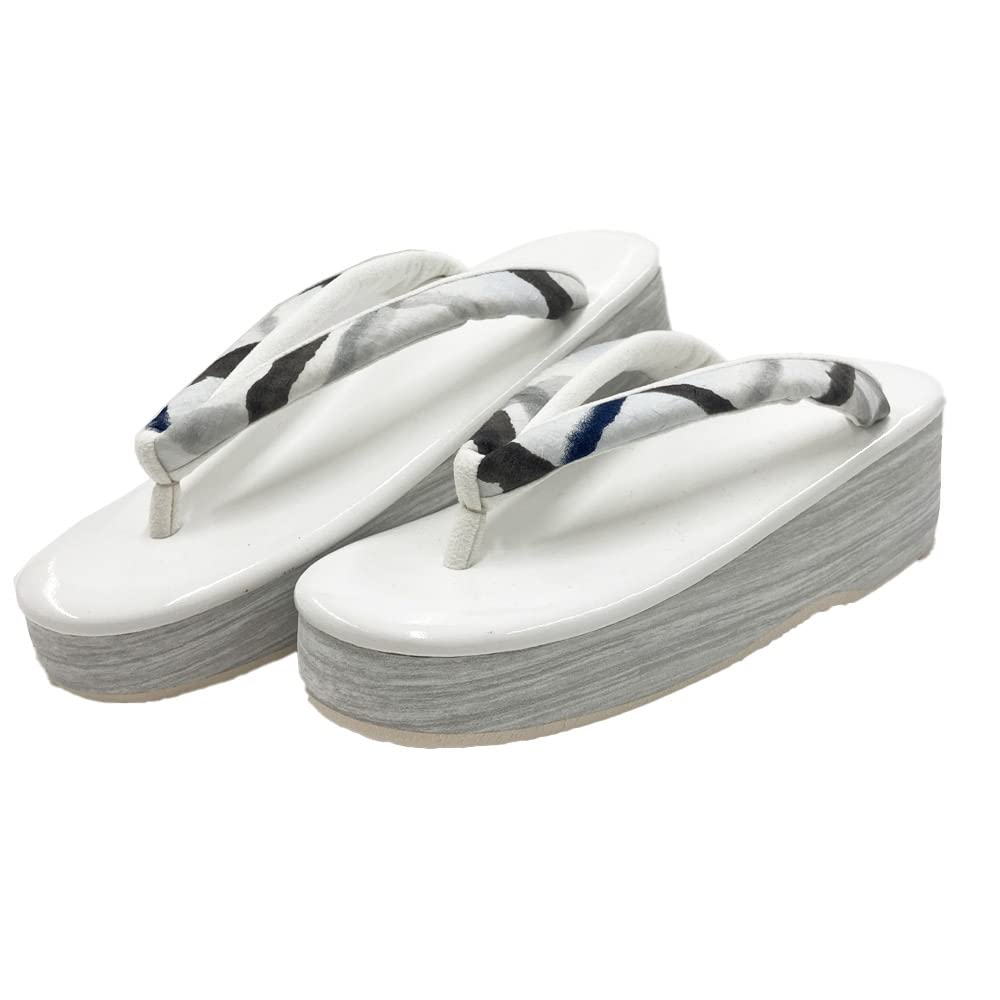 

Кимоно Karen Made in Japan White x [Kyoto Yuzen] Женские сандалии, Brosso, в коробке, (Чистый белый, L)