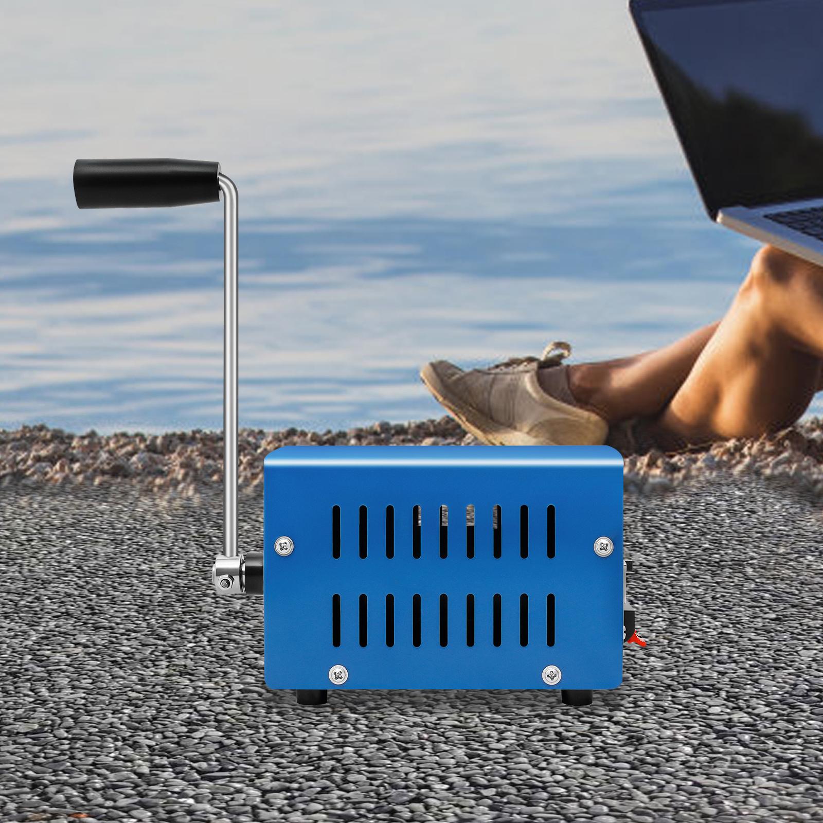 

Bymaocar 20 Вт Портативный генератор с ручным приводом для условий большой высоты и низкой температуры, Аварийное зарядное устройство others синий