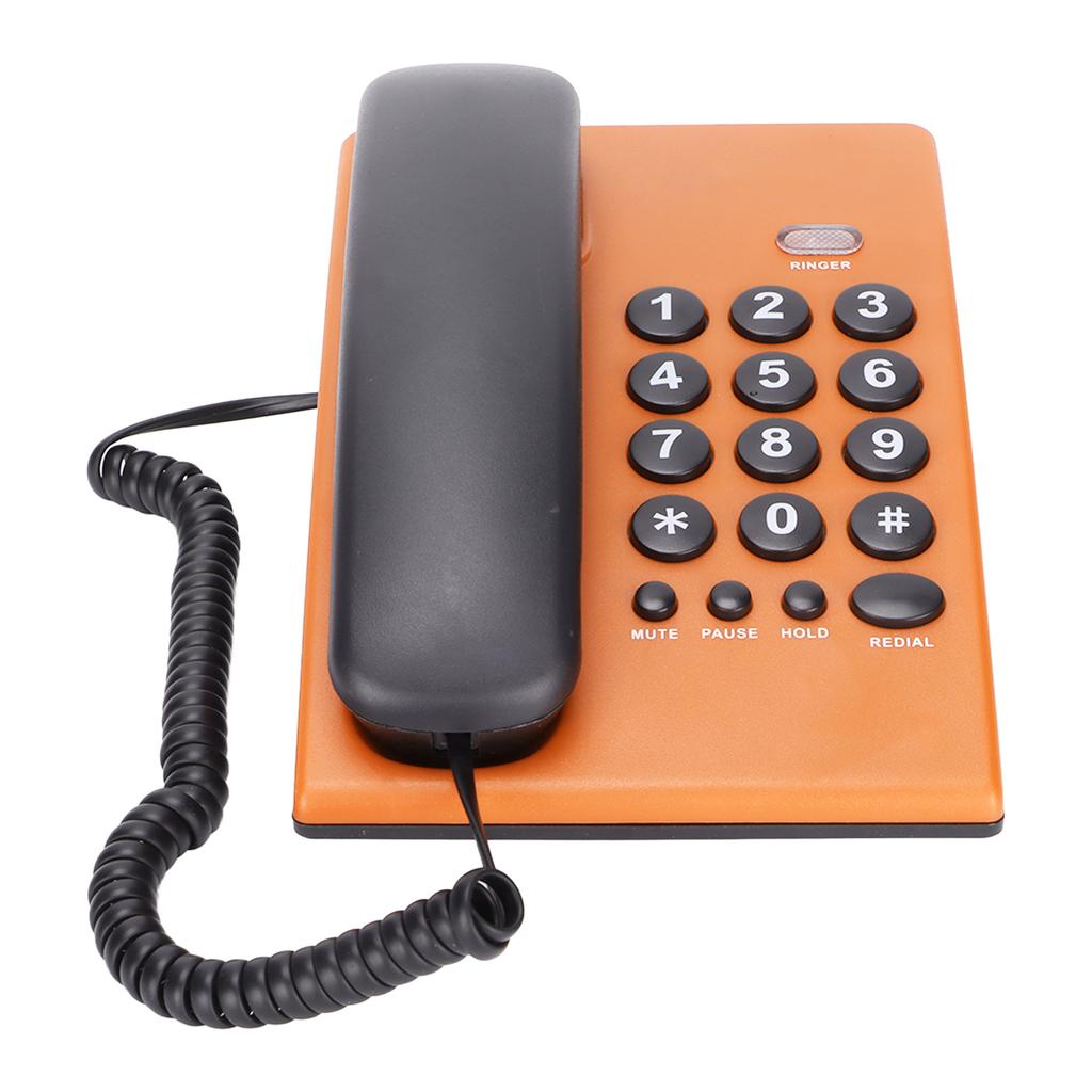 KXT504 Home Landline Multi Functional Battery Free Corded Telephone with Dual Magnetic Handset for