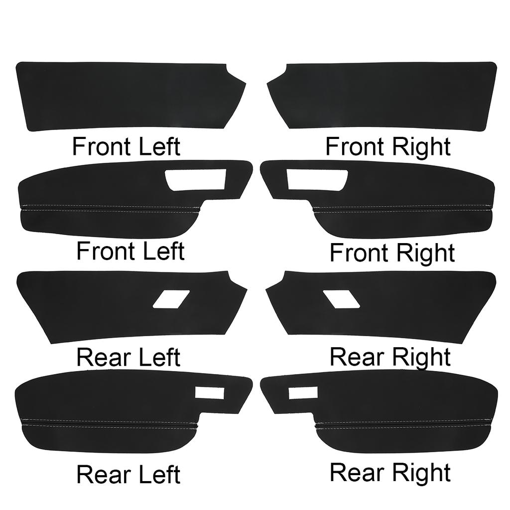 8PCS LHD Front Rear Armrest Cover For VW Golf 7 MK7 2014 2015 2016 2017 2018 Car Door Panel Armrest Cover Sticker Trim