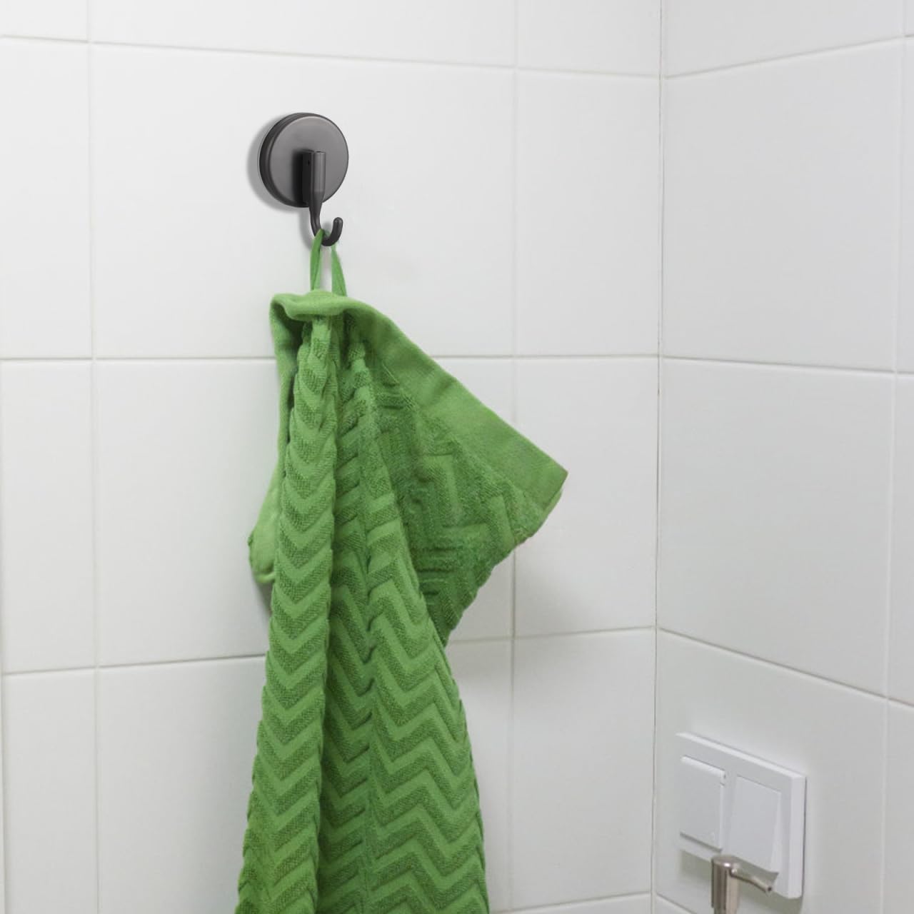 Bathroom Towel Hooks, Solid Alloy Adhesive Wall Hooks for Hanging, Solid Alloy Adhesive Wall for Hanging