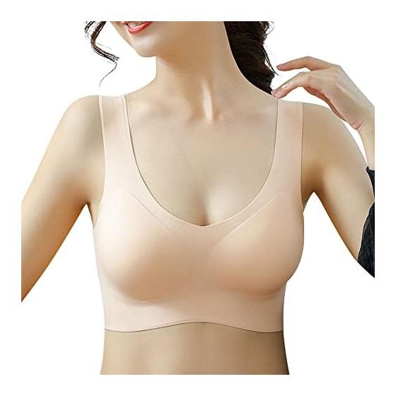 [Tophana] [Supervised by Bust Salon] Wireless Bra, Seamless Bra, Hanging [Super Soft Jelly Fabric] Wireless Bra, Sports Bra