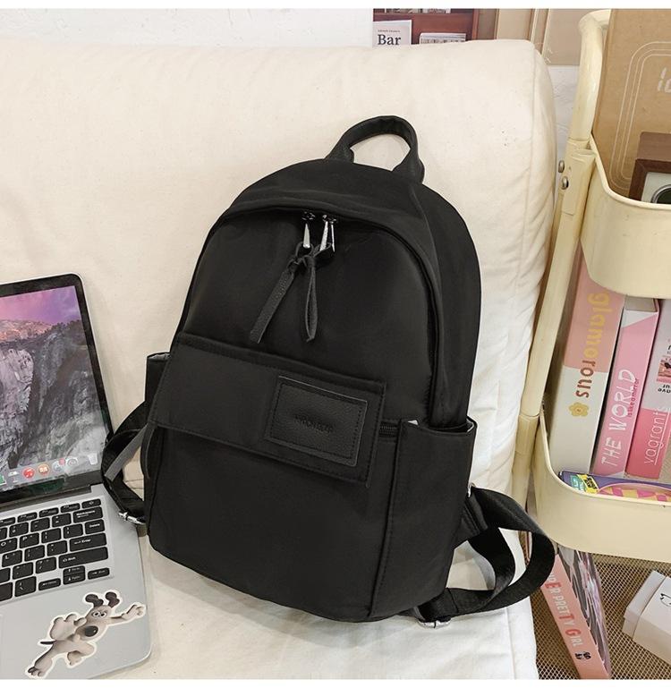 Schoolbag 2025 New Hong Kong Style Retro Backpack Simple Casual Large Capacity Student Schoolbag Versatile Travel Waterproof Backpack