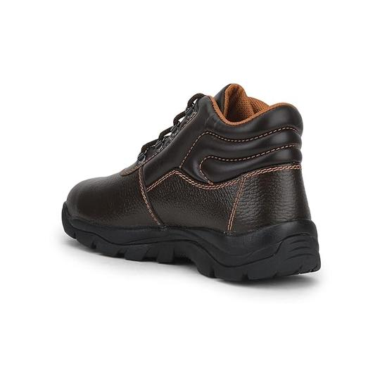 Liberty Freedom Armour-AK Lacing Safety Shoes for Men | Leather Sole| Water Resistance |Padded Foam Insole| Comfortable for All Weather