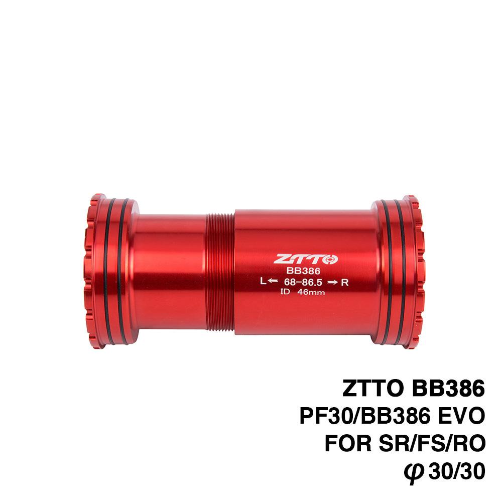 ZTTO MTB Road BB386 EVO PF30 30 Mountain Bicycle Bottom Bracket Axle 30mm Main Shaft Central Movement Press Fit Bottom Bracket