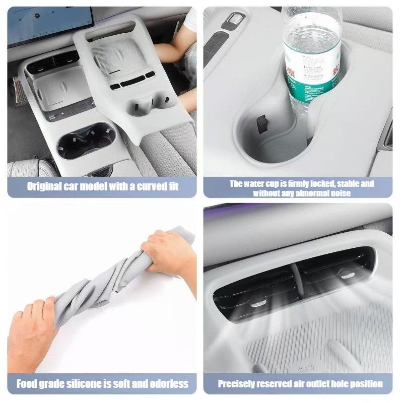 Silicone Car Interior Accories Wirel Charging Pad Cup Holder Protective Cover for BYD Sea Lion 06 DMI EV