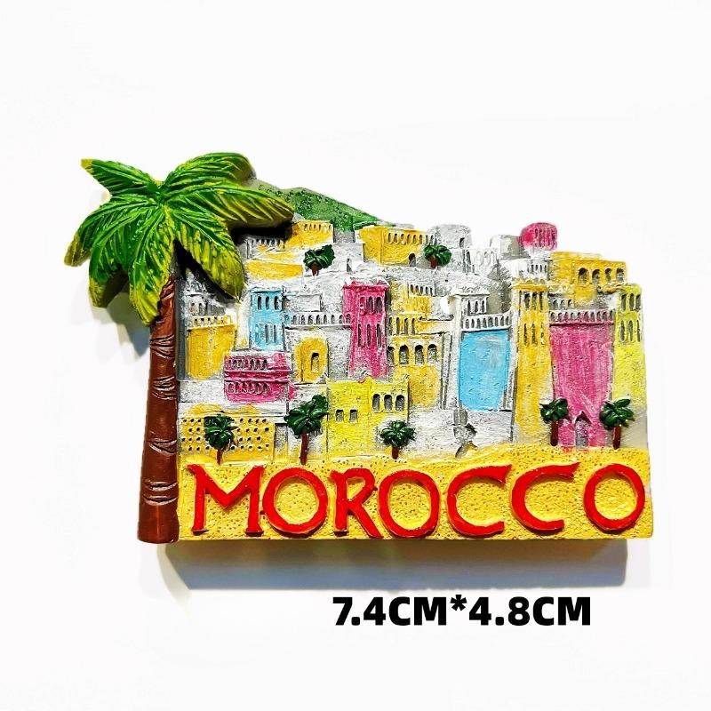 Morocco Fridge Stickers Marrakech Travel Souvenirs Chefchaouen Fridge Magnets Birthday Gifts Home Decoration