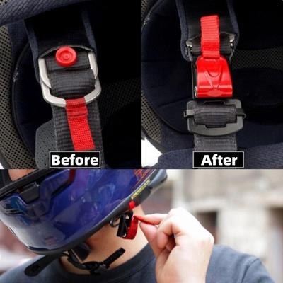 1 adet Motosiklet Kask Tokası Bisiklet Kask Klipsi Çene Kayışı Hızlı Çıkarma Çekme Tokası Scooter Bisiklet Aksesuarları I2m9
