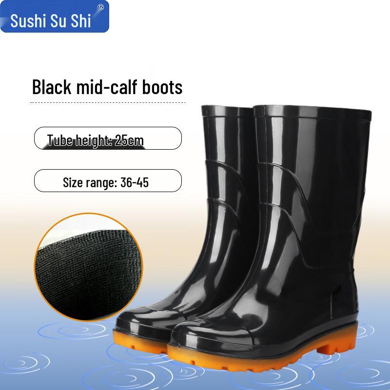 Men s Anti-Slip Waterproof Rain Boots