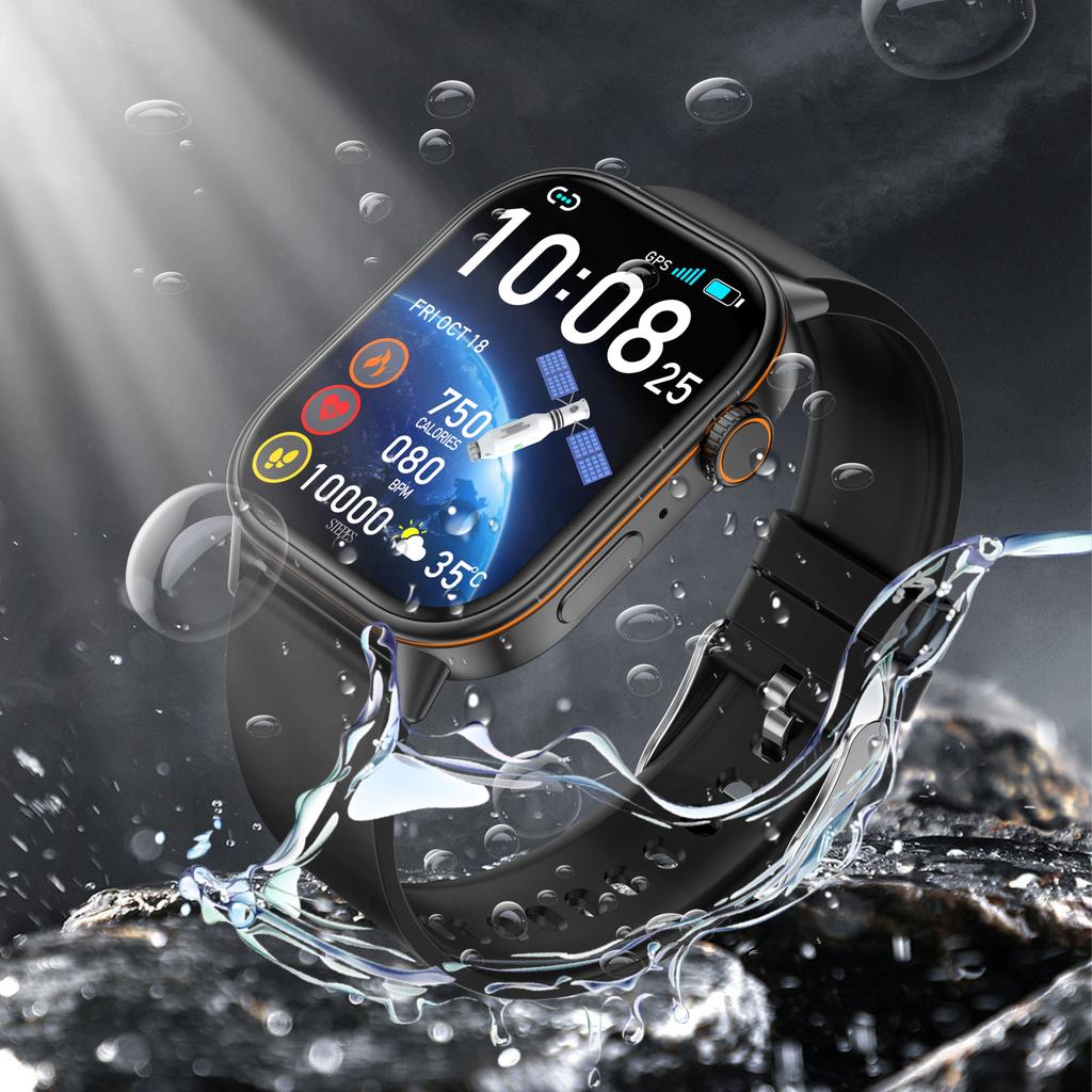 QX17 GPS Smartwatch Heart Rate Blood Oxygen Sleep Monitor Waterproof Calling Sports Watch