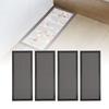 4 Stück Bodenlüftungsnetzabdeckung, PVC, magnetisch, staubdicht, Bodenregister-Bildschirmabdeckung für Zuhause, Wanddecke