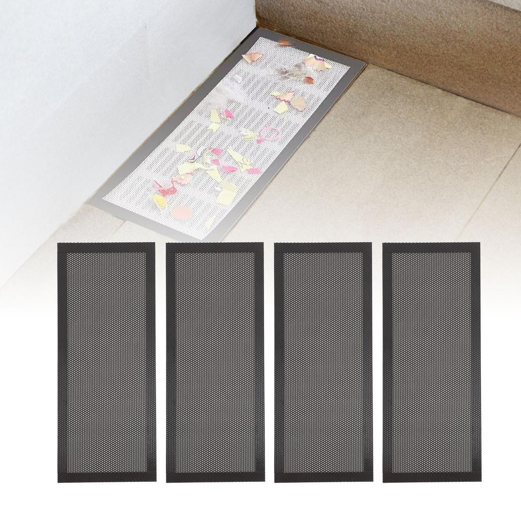 4 Stück Bodenlüftungsnetzabdeckung, PVC, magnetisch, staubdicht, Bodenregister-Bildschirmabdeckung für Zuhause, Wanddecke