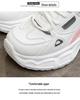 2025 Spring Women's Korean Style Breathable White Sneakers: Versatile Thick Sole, Height Increasing, Casual Sports Dad Shoes