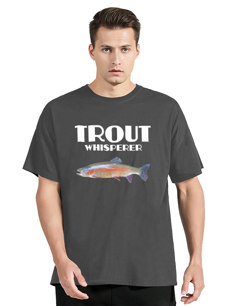 Unisex Tshirts Trout Fishing Steelhead Rainbow Trout Whisperer Gift Cotton Tee Shirt Fisherunisex Lake Time T Shirt  Gift Clothes